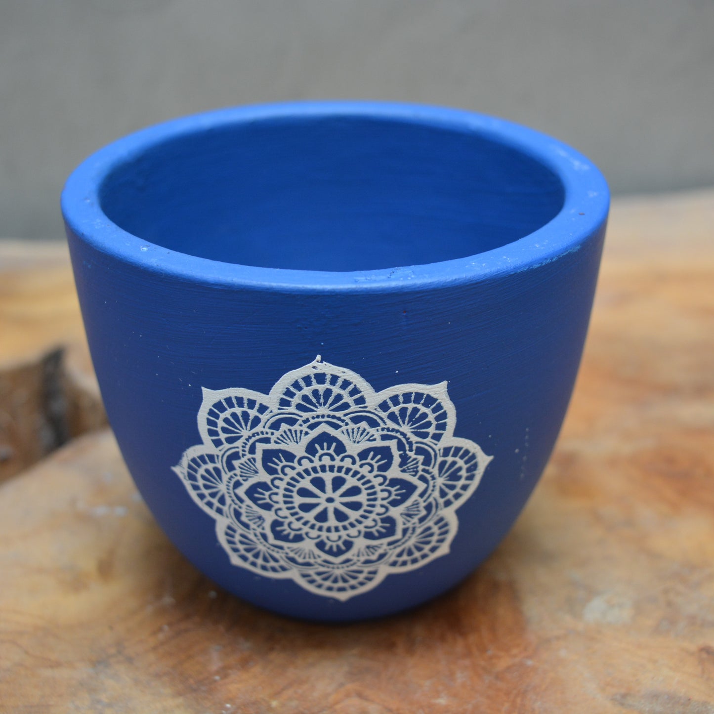 4 inch Mandala Terracotta Pot(assorted color)