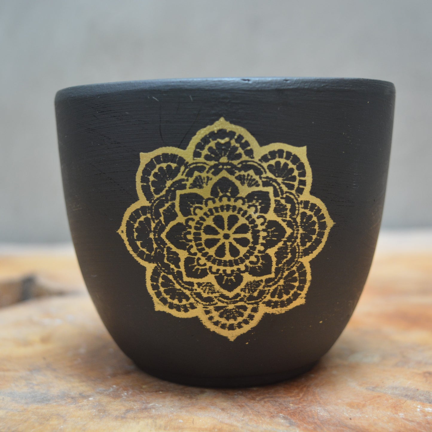 4 inch Mandala Terracotta Pot(assorted color)
