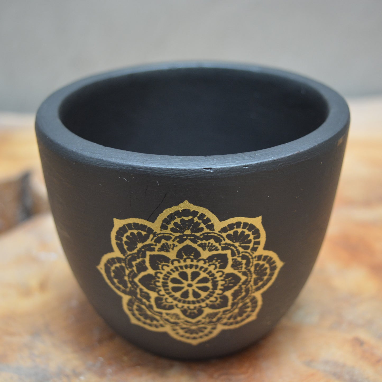 4 inch Mandala Terracotta Pot(assorted color)