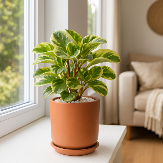 Terracotta-Cylinder (4 inch) With  Saucer - set of 2