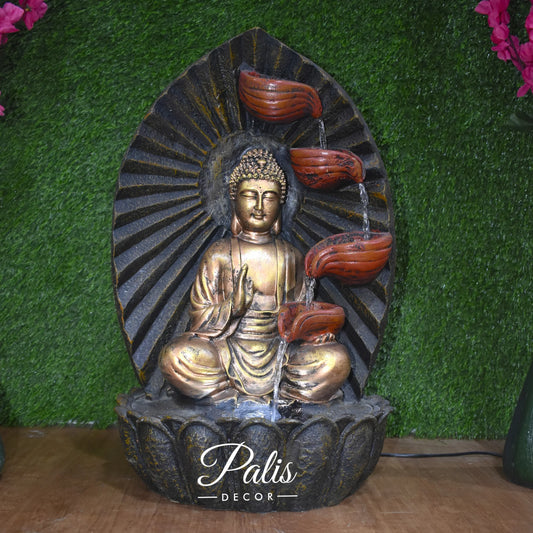 Blessing Buddha luxury water fountain - Bronze colour 22inch height