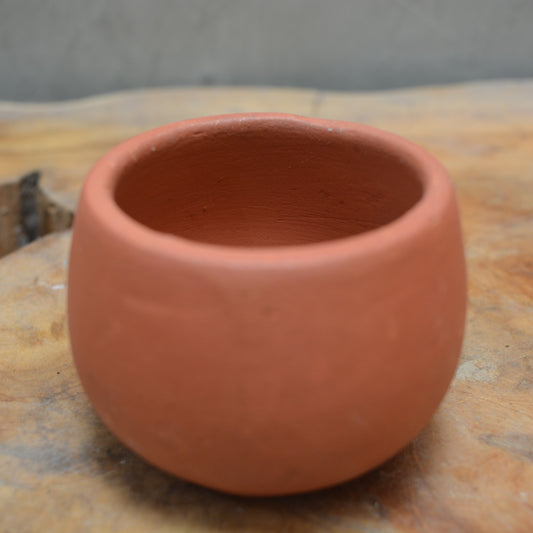 Terracotta-2.5 inch-Unami (With  Saucer) -- set of 3