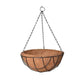 Coir Hanging Basket with Metal Hanging Chain -- set of 2
